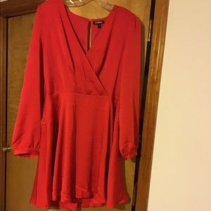 Express knee length wrap dress